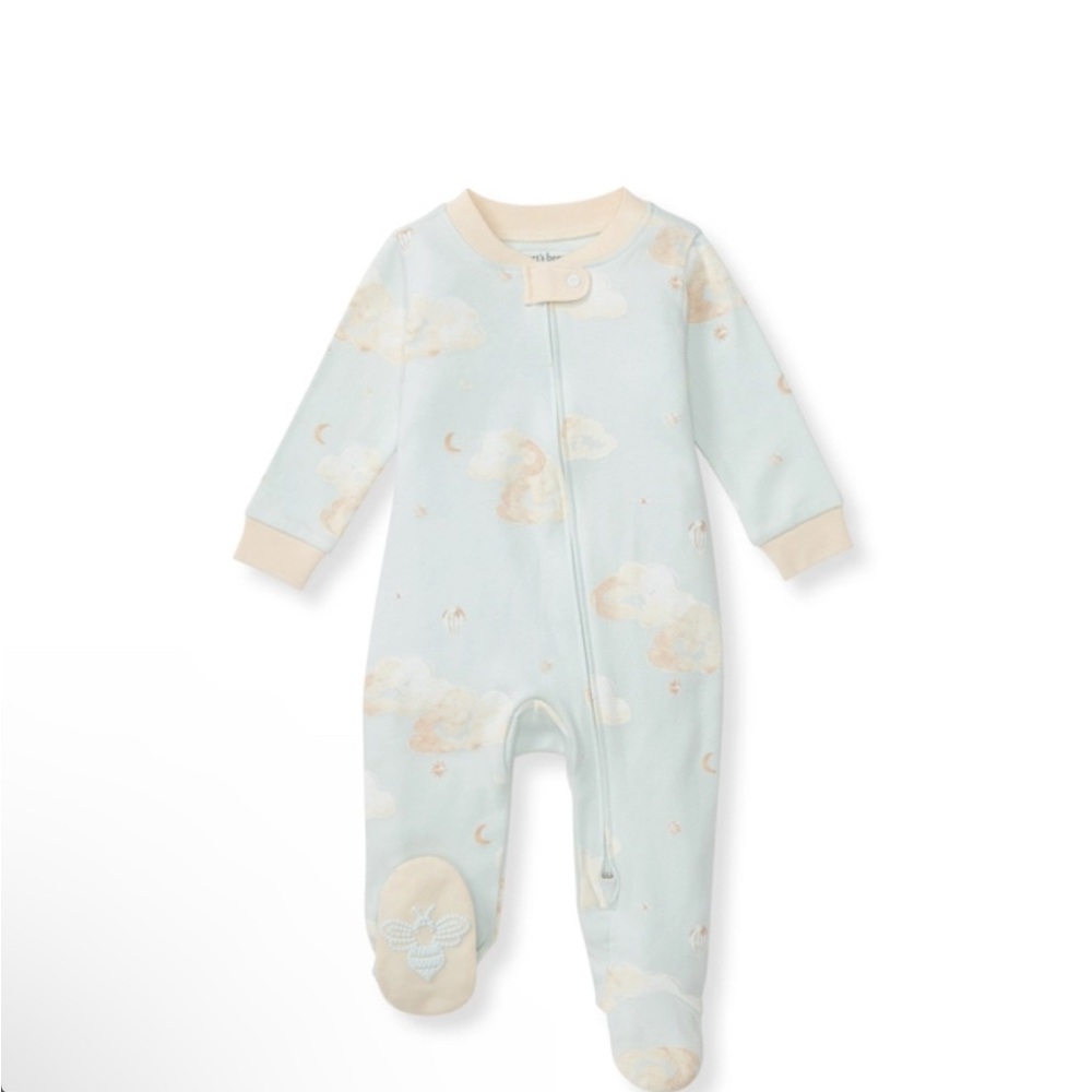 Burt’s Bees Organic Cloud Print Kids One Piece - 0-3 months